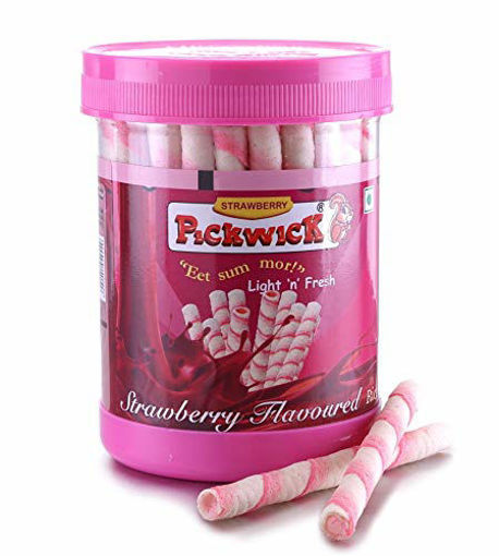 Picture of Pickwick Eat Sum Mor Strawberry Flavoured Wafer Rolls 150g