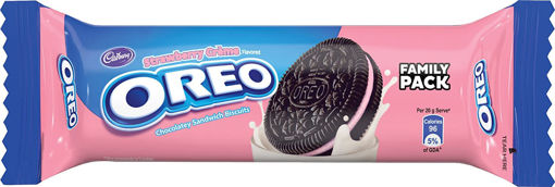 Picture of Cadbury  Oreo Strawberry Creme Biscuits 120G