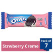 Picture of Cadbury  Oreo Strawberry Creme Biscuits 120G