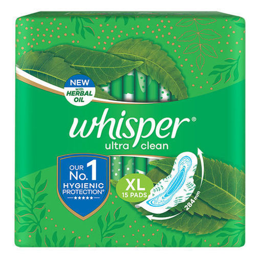 Picture of Whisper Ultra Clean XL 15 Pads/