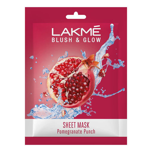 Picture of Lakme Blush & Glow Sheet Mask Pomegranate Punch 1u 25ml