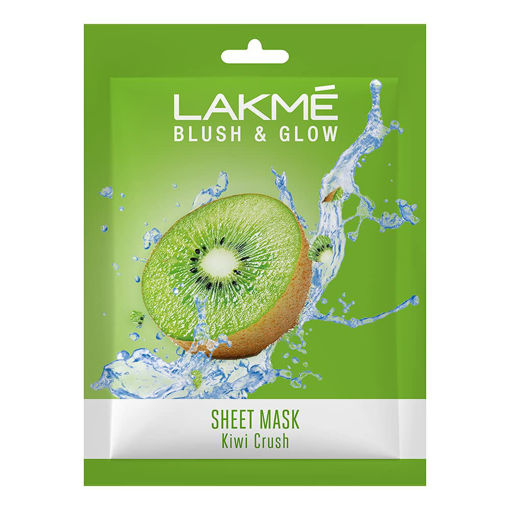 Picture of Lakme Blush & Glow Sheet Mask Kiwi Crush  25ml