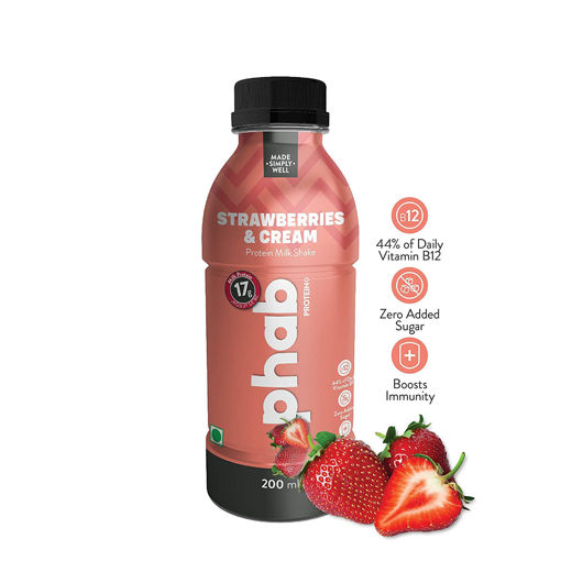 Picture of Phab Protein Strawberries & Cream Milk Shake 200ml