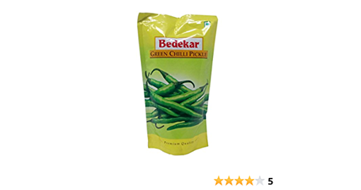 Picture of Bedekar Green Chilli PIckle Pouch 200g