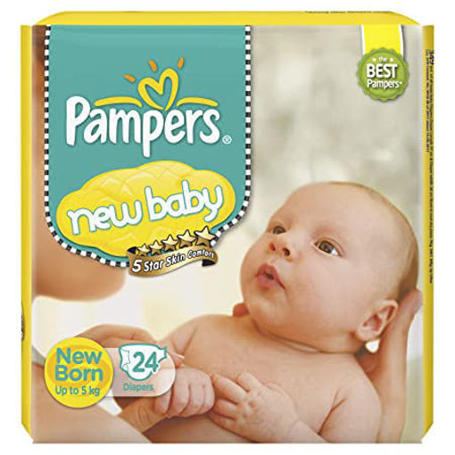 Picture of Pampers Taped New Baby Upto 5 Kg 24N