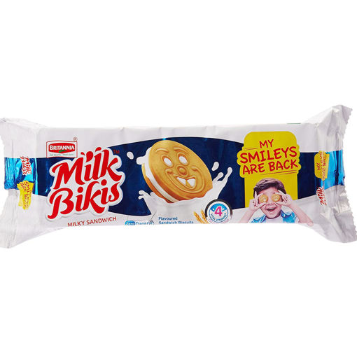 Picture of Britannia Milk Bikis Sandwich Biscuits 120g