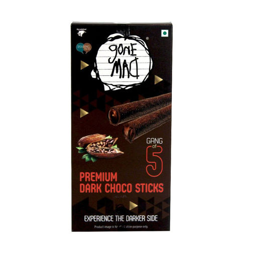 Picture of Gone Mad Premium Dark Choco Sticks 100g