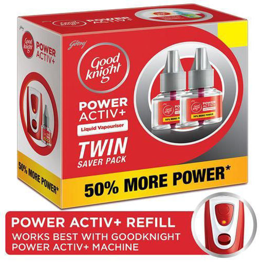 Picture of Good Knight Power Active 2 Refills Pack 45ml