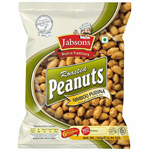 Picture of Jabsons Roasted Peanuts Nimboo Pudina 140g