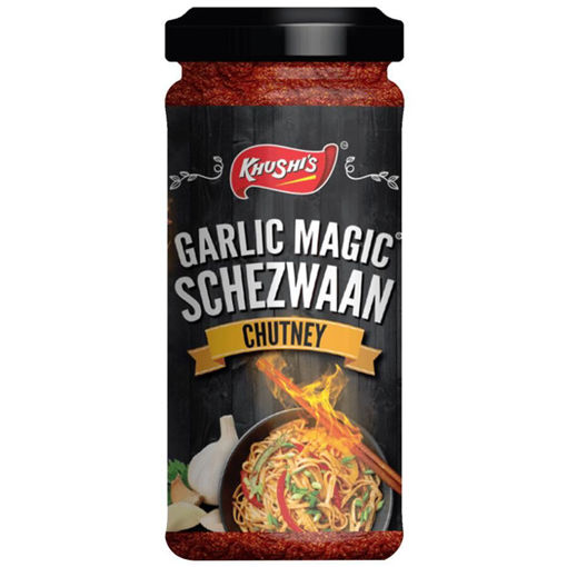 Picture of KhushiS Garlic Magic Schezwaan Chutney 250g