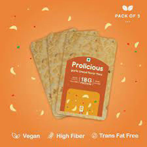 Picture of Prolicious Garlic Bread Flavor Thins 90gm