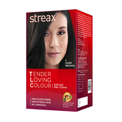 Picture of Streax  Tender Loving Colour Dark Brown Hair Colour 50gm