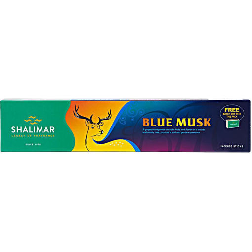 Picture of Shalimar Blue Musk Incense Sticks 20g