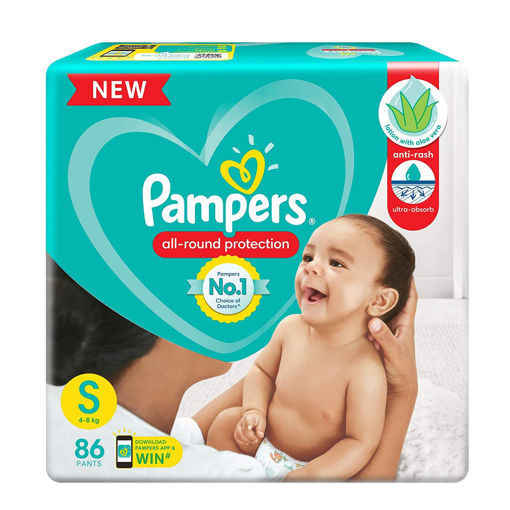 Picture of Pampers Anti Rash Lotion Small 4 to 8Kg 10 Pants