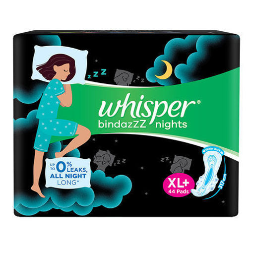 Picture of Whisper Bindazzz Nights Xl plus 44 Pads