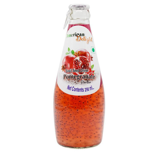 Picture of American Delight Basil Seed  Drink Pomegranate 300ml