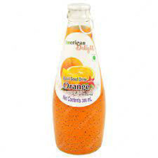 Picture of American Delight Basil Seed  Drink Orange 300ml