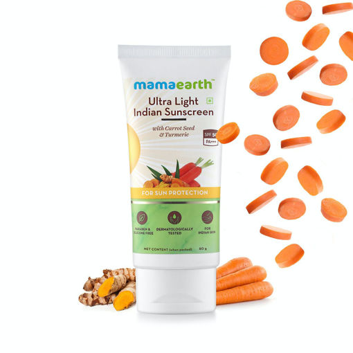 Picture of Mama Earth Ultra Light Indian Sunscreen Spf 50 80g