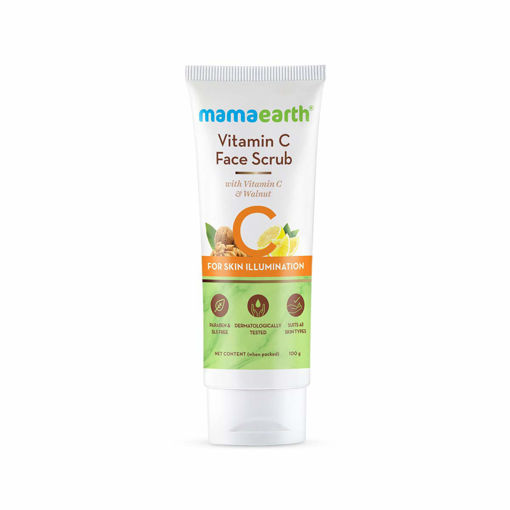 Picture of Mamaearth Vitamin C Face Scrub Walnut 100gm