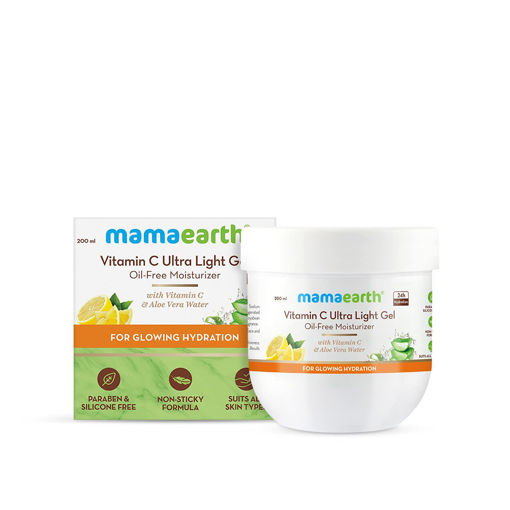 Picture of Mamaearth Vitamin C Ultra Light Gel Oil Free Moisturizer Aloe Vera Water 200 ml