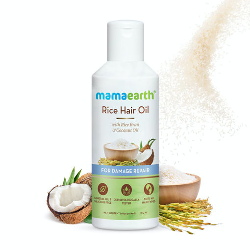 Picture of Mamaearth Rice Hair Oil For Damage Repair 150ml
