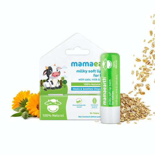 Picture of Mamaearth Milky Soft Lip Balm For Babies 4g