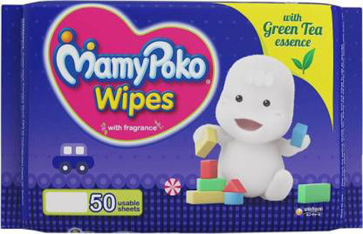 Picture of Mammy Poko Wipes With Fragrance 50 Wipes