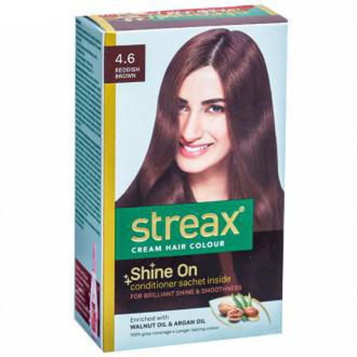 Picture of Streax Cream Hair Colour 4.6 Reddish Brown 25g