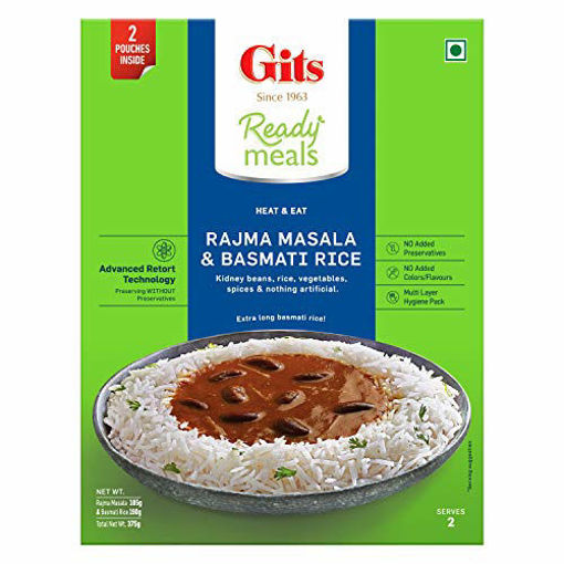 Picture of Gits Ready Meals Rajma Masala & Basmati Rice 375g