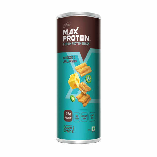 Picture of Rite Bite Max Protein 7 Grain Protein Snack Cheese & Jalapeno 150g