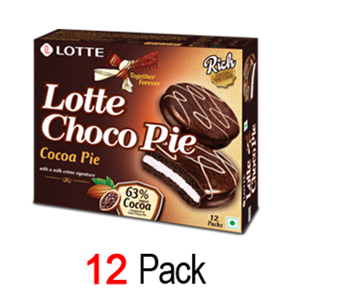 Picture of Lotte Choco Pie Cocoa Pie With A Milk Creme Signature 12packs
