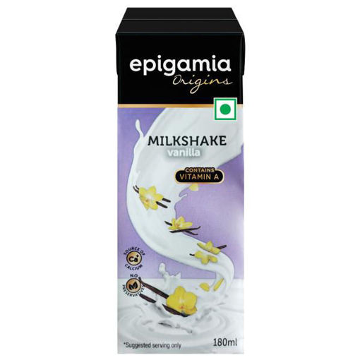 Picture of Epigamia Origins Milkshake Vanilla Vitamin A 180ml