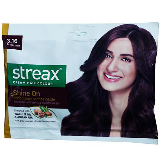 Picture of Streax Cream Hair Colour 3.16 Burgundy 20g