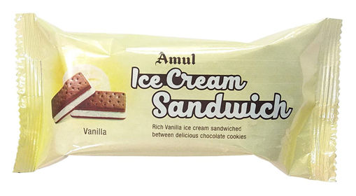 Picture of Amul Ice Cream Sandwich Vanilla 80ml