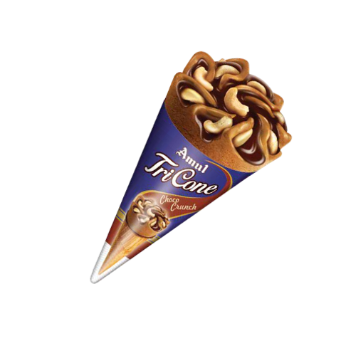 Picture of Amul Tri Cone Choco Crunch 77gm