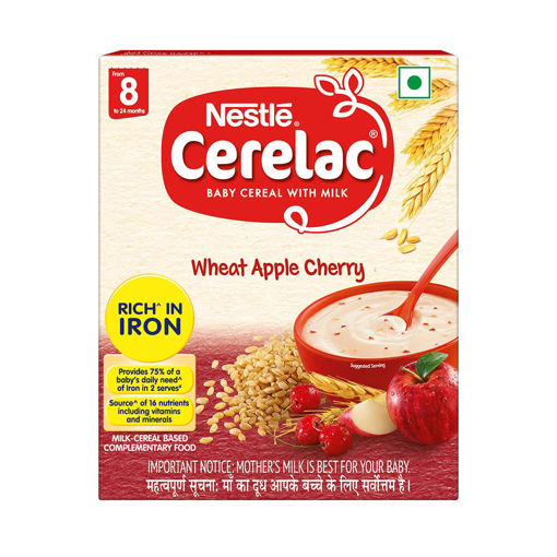 Picture of Nestle Cerelac Wheat Apple Cherry 300gm