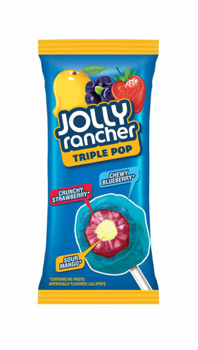 Picture of Jolly Rancher Triple Pop Crunchy Strawberry Chewy Blueberry 19g