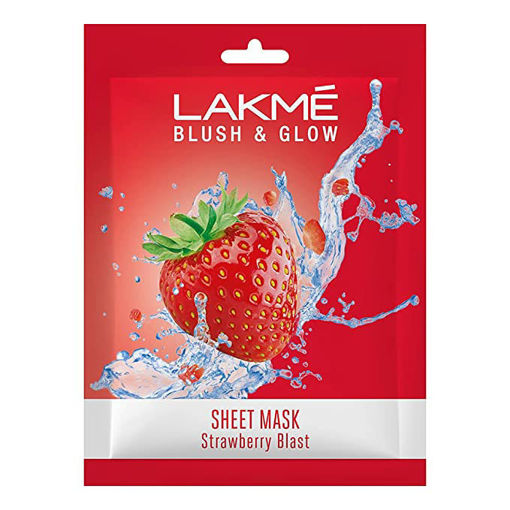 Picture of Lakme Blush & Glow Sheet Mask Strawberry Blest 25ml