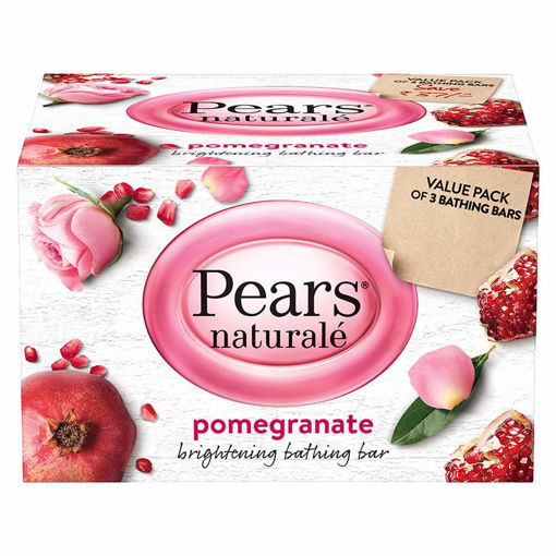 Picture of Pears Naturale Pomegranate Brightening Bathing Soap Bar Packof 4 500gm