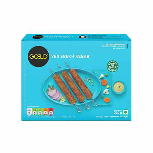 Picture of Gold Premium Veg Seekh Kebab 200gm