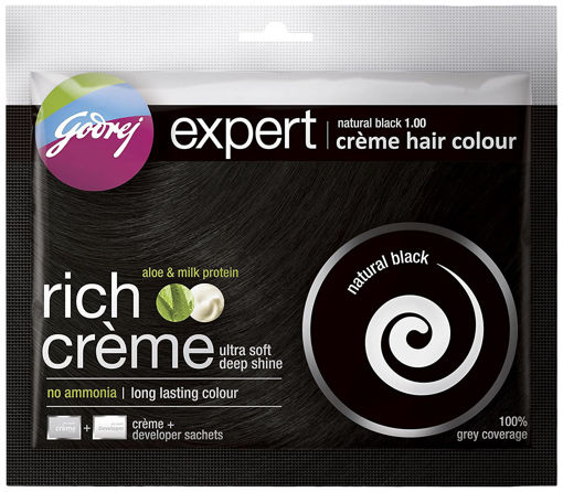 Picture of Godrej Expert Natural Black Creme hair Colour 24ml