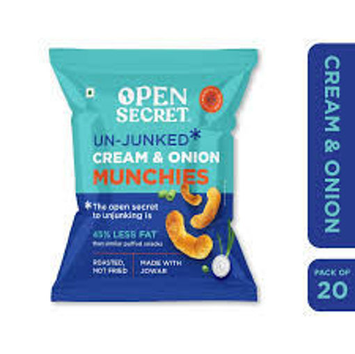 Picture of Open Secret Un junked Cream &  Onion Munchies 25g