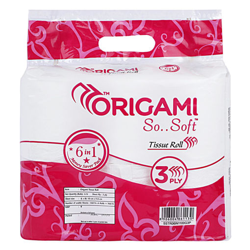 Picture of Origami So Soft Tissue Roll 160 Pulls Pack of 6
