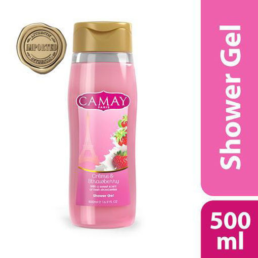 Picture of Camay Creme & Strawberry with a scent of Strawberry Shower Gel  500ml