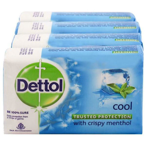 Picture of Dettol Cool Soap with Crispy Menthol 125g Pack of 4