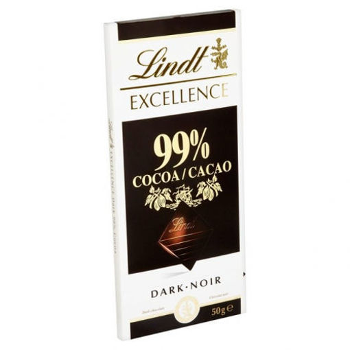 Picture of Lindt Chocolate Excellence Extra Dark 99% Cocoa Bitter 50g