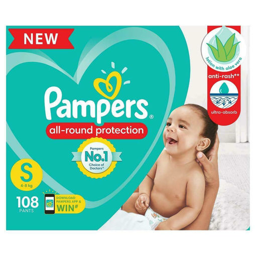 Picture of Pampers All-Round Protection Pants S 108count 4 -8kg