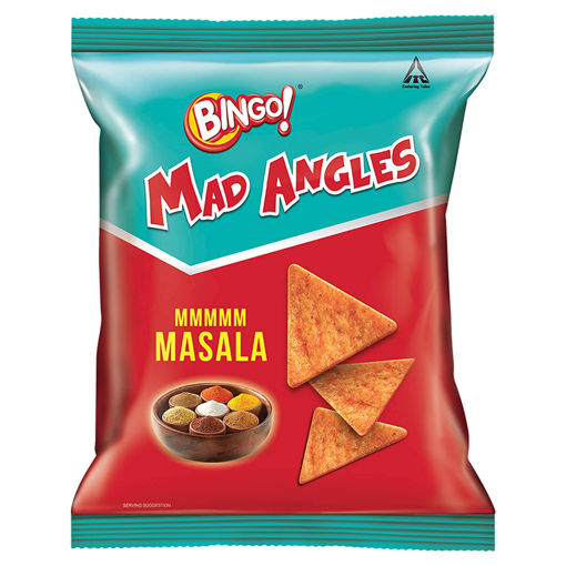 Picture of Bingo Mad Angles Chips Mmmm Masala 33g Pouch
