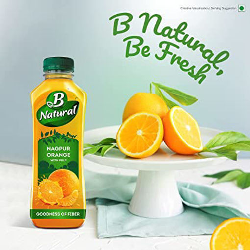 Picture of B Natural Nagpur Orange Juice  Goodness Of fiber 300ml