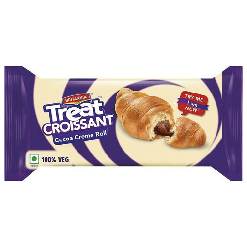 Picture of Britannia Treat Croissant  Cocoa Creme Roll 47g